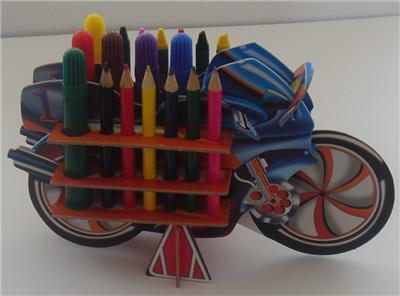 AussieSuperStore Art & Craft Essentials Cardboard kit Pen Holder - Bike Cardboard kit Pen Holder - Bike | DIY Kits for Kids PHBIKE